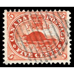 canada stamp 15 beaver 5 1859 U VF 095