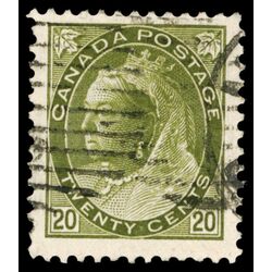canada stamp 84 queen victoria 20 1900 U VF 045