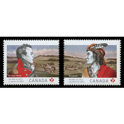 canada stamp 2554 2555 the war of 1812 2012