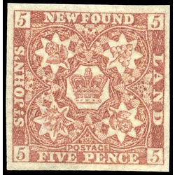 newfoundland stamp 19a pence third issue 5d 1861