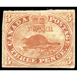 canada rare stamp 4 beaver used fine 1852  5