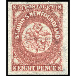 newfoundland stamp 22i pence third issue 8d 1861