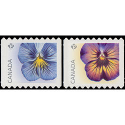 canada stamp 2810 11 pansies 2015