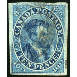 canada stamp 7i jacques cartier used very fine 10d 1855