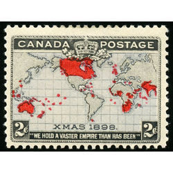 canada stamp 85ii imperial penny postage christmas 2 1898