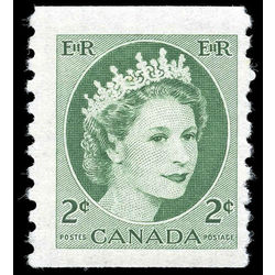 canada stamp 345iv queen elizabeth ii 1954