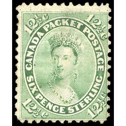 canada stamp 18 queen victoria mint fine 12 1859