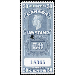 canada revenue stamp fsc25a supreme court law stamp george vi 50 1938