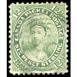 canada stamp 18 queen victoria used very fine 12 1859