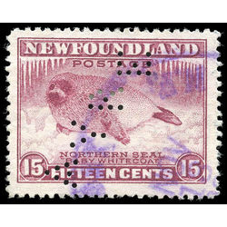 newfoundland stamp 195b harp seal pup 15 1932 u vf 001