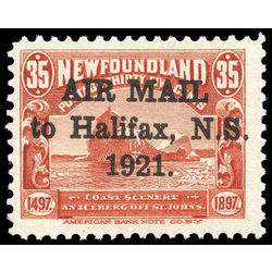 newfoundland stamp c3h iceberg 35 1921 M F VFNH 001