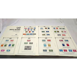 united nations collection of 340 different mint stamps and souvenir sheets from 1951 to 1977