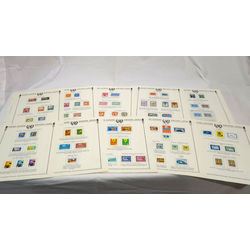 united nations collection of 340 different mint stamps and souvenir sheets from 1951 to 1977