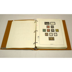 canada a used light brown lindner album for stamps from 1851 to 1973