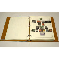 canada a used light brown lindner album for stamps from 1851 to 1973