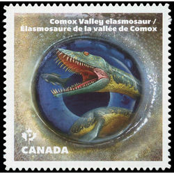 canada stamp 2923c comox valley elasmosaur from bc 2016