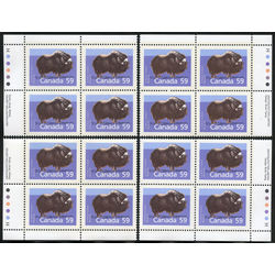 canada stamp 1174 musk ox 59 1989 PB SET