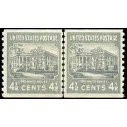 us stamp postage issues 844lpa white house 1939