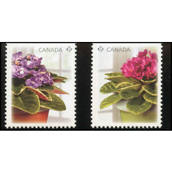 canada stamp 2376a b african violets 2010