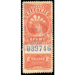 canada revenue stamp fe14a electric light inspection 2 1900