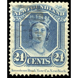 newfoundland stamp 31a queen victoria 24 1870 U VF 001