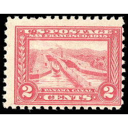 us stamp postage issues 402 panama canal 2 1914 M NH 001