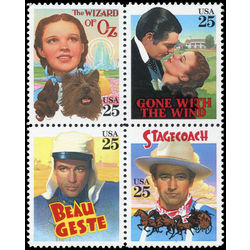 us stamp postage issues 2448a classic films 1990