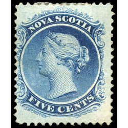 nova scotia stamp 10 queen victoria 5 1860 M VF 003