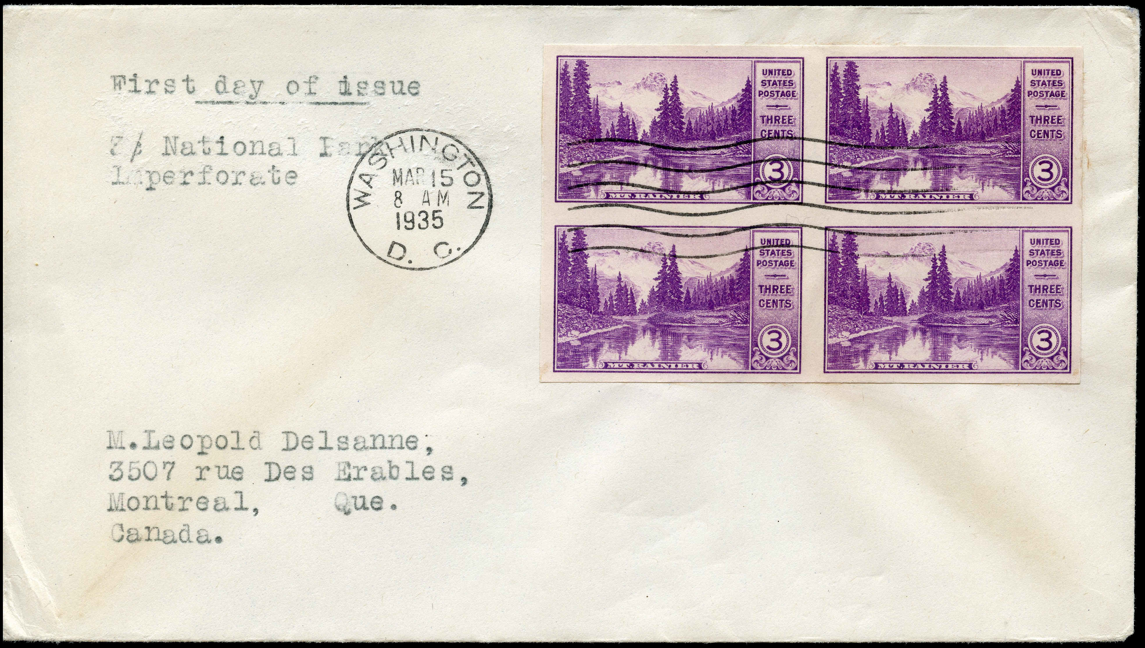 Buy United States First Day Cover with Block of #761 | Arpin Philately