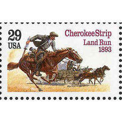 us stamp postage issues 2754 cherokee strip land run 29 1993