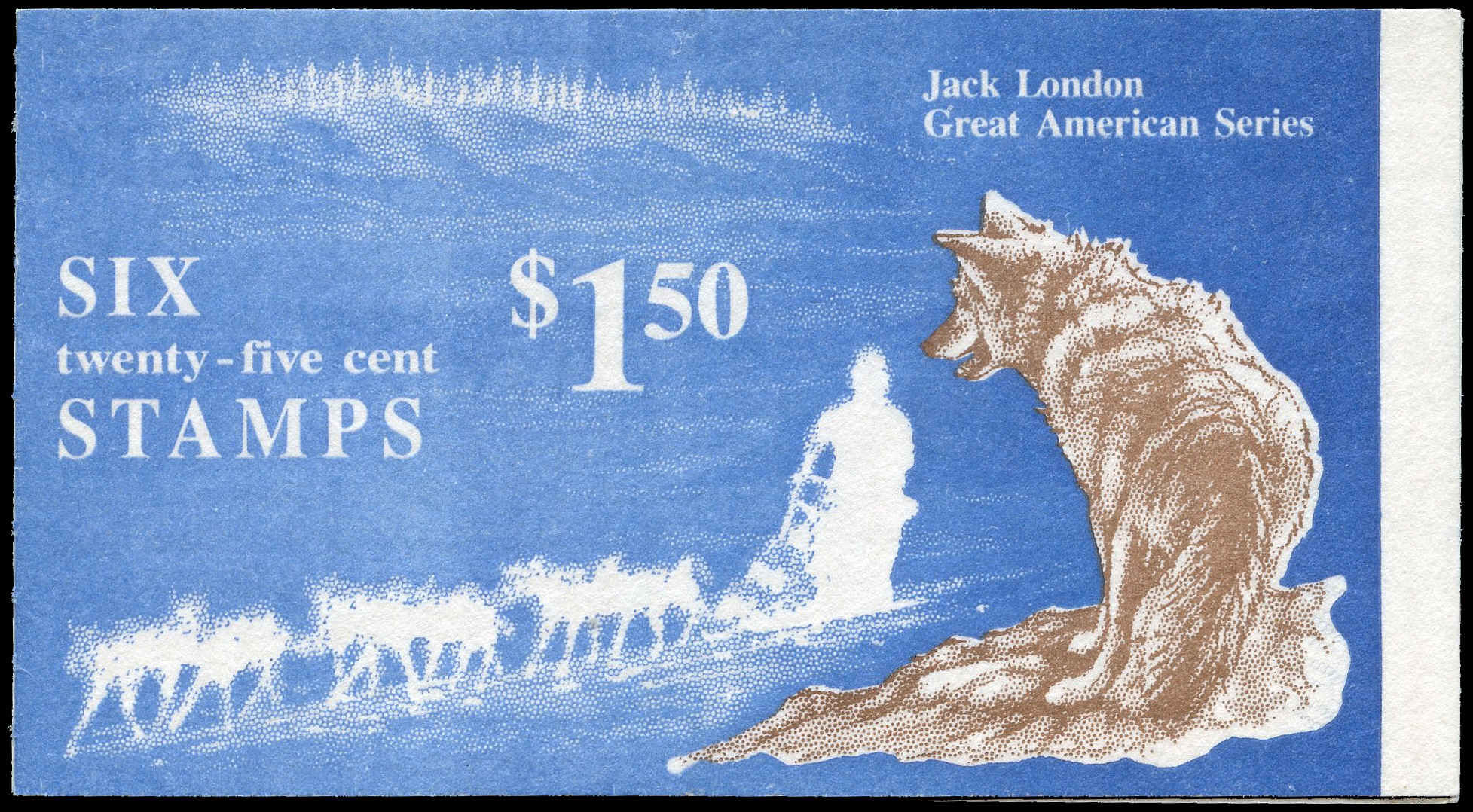 Buy US 2197a Jack London 1988 6 x 25 Booklet pane of 6