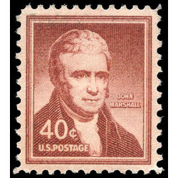 us stamp postage issues 1050 john marshall 40 1955