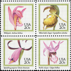 us stamp postage issues 2079a orchids 1984