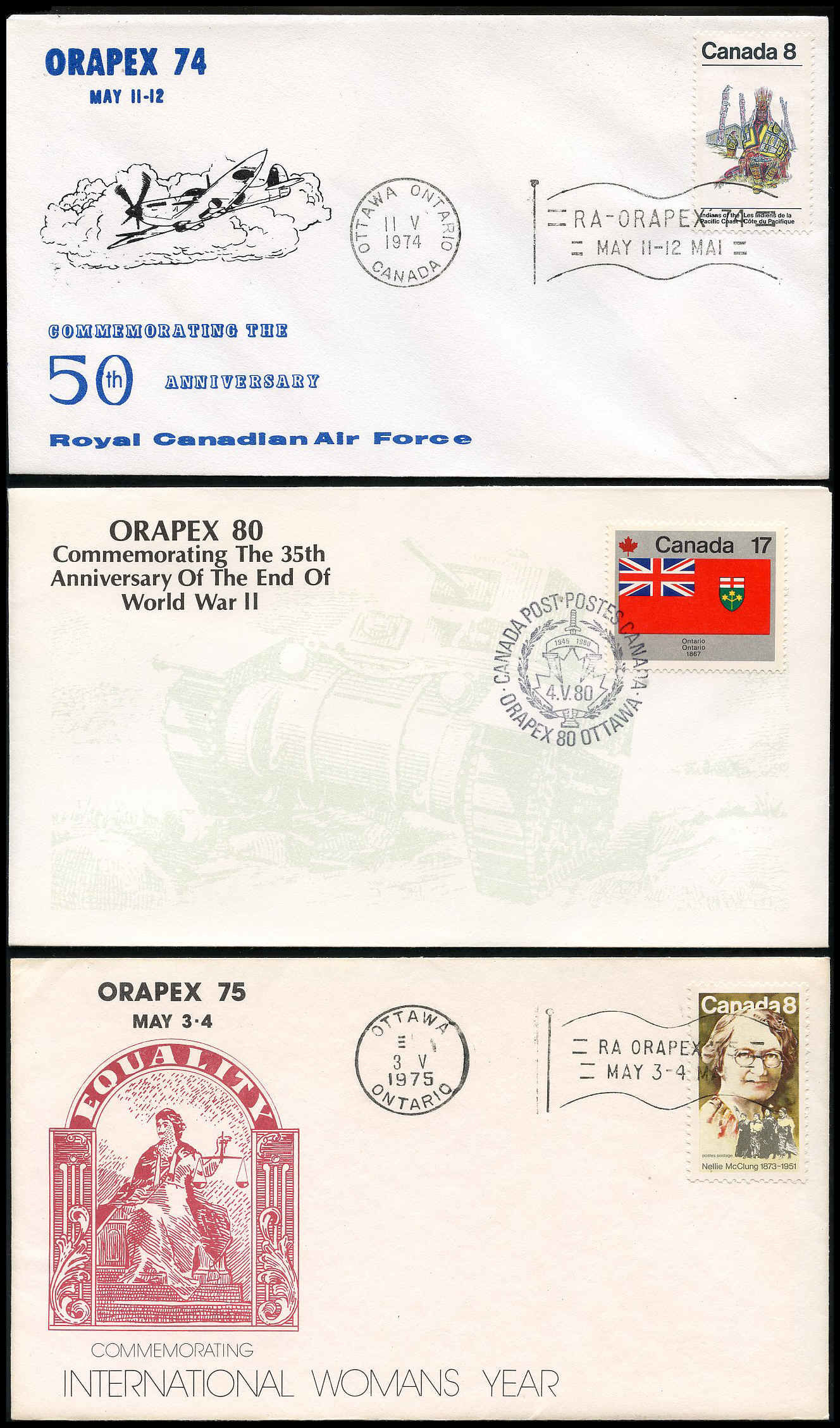 Buy 35 Different ORAPEX special issue covers | Arpin Philately