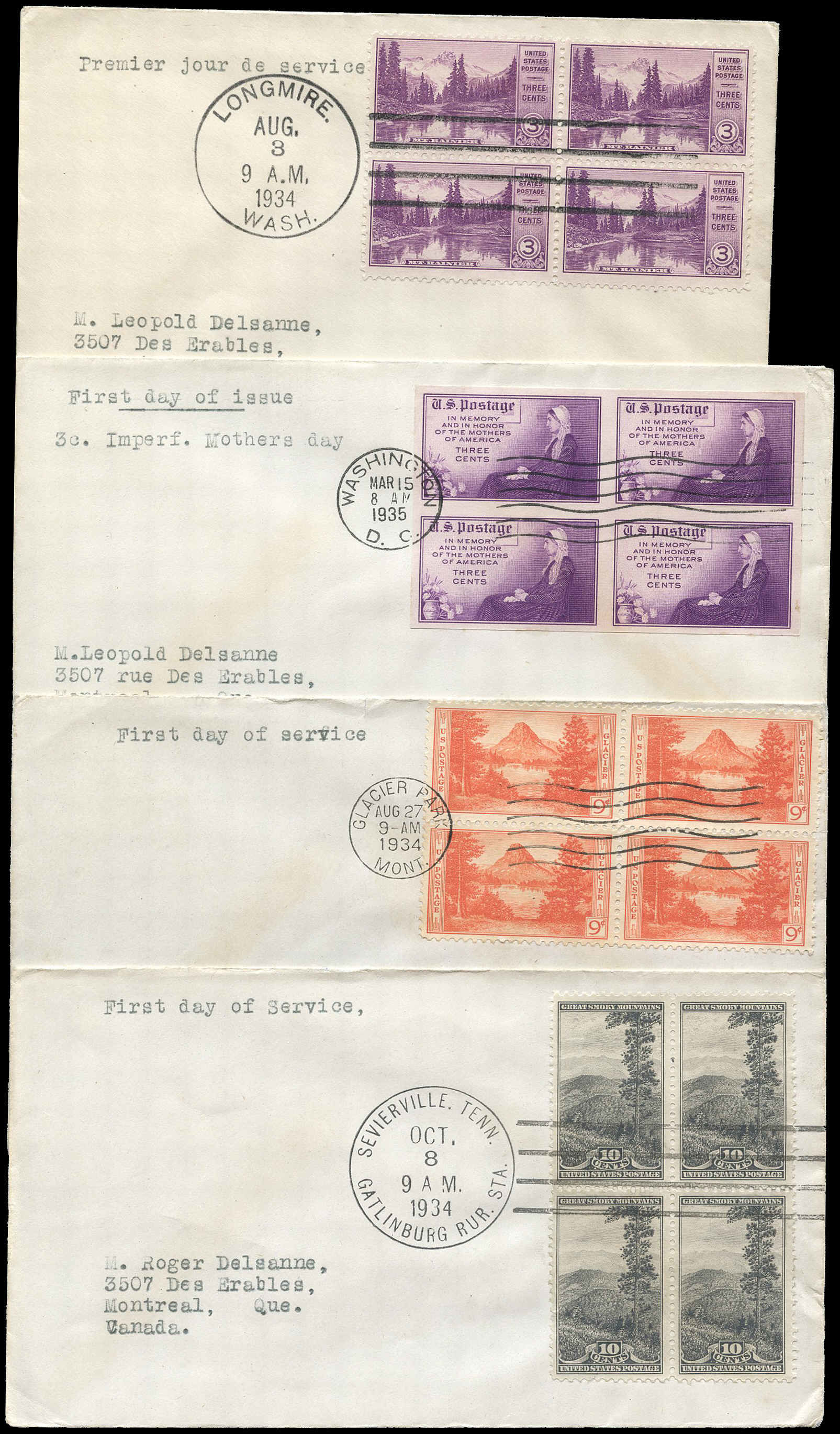 Buy United States Early First Day Covers (1934) | Arpin Philately