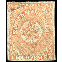 newfoundland stamp 12 pence second issue 4d 1860