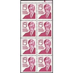 us stamp postage issues 1288bc oliver wendell holmes pane of 8 1 2 1965