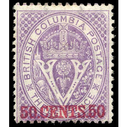 british columbia vancouver island stamp 12 surcharge 1867