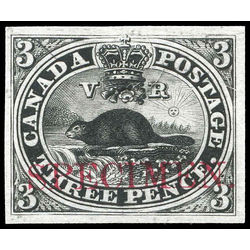 canada stamp 1tciii beaver 3d 1851 m vf 001