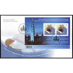 canada stamp 2685 prince george with prince william and catherine 1 26 2013 FDC