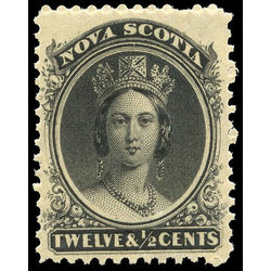 nova scotia stamp 13 queen victoria 12 1860 m vfnh 001