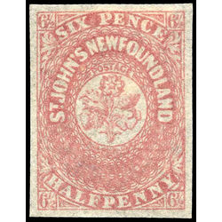 newfoundland stamp 21 pence third issue 6 d 1861