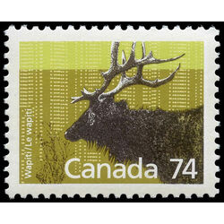 canada stamp 1177i wapiti 74 1988