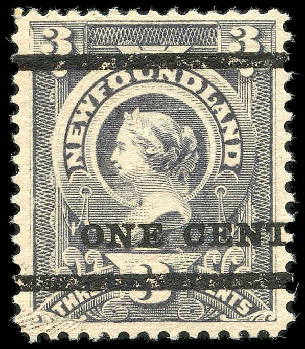 Buy Newfoundland #75 - Queen Victoria (1897) 1¢ on 3¢ | Arpin Philately