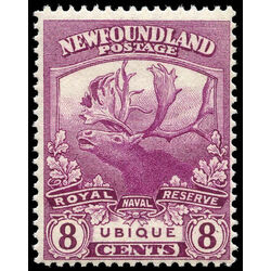 newfoundland stamp 121 ubique 8 1919 m f vfnh 001