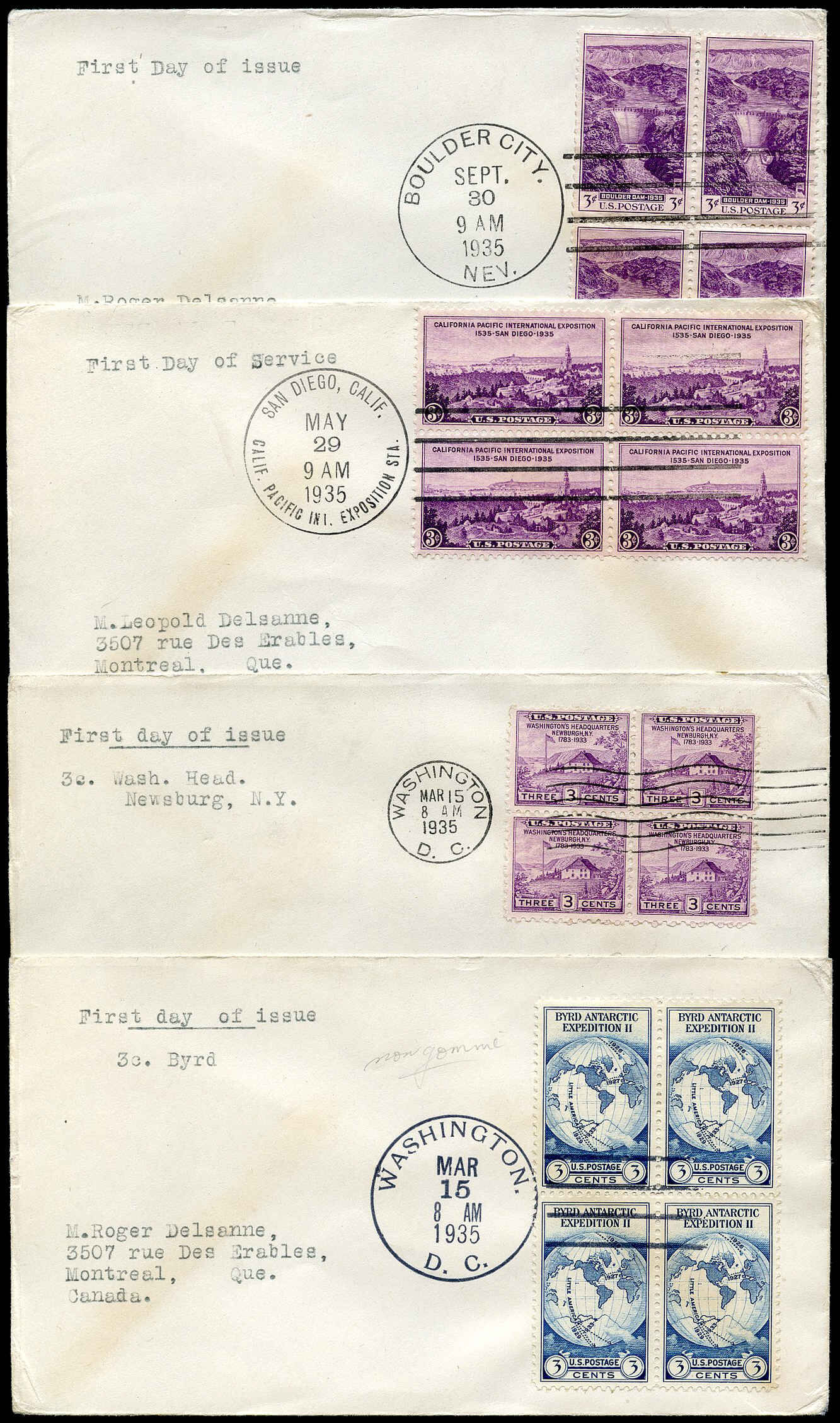 Buy 12 United States First Day Covers (1934-1935) | Arpin Philately