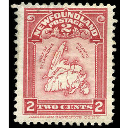 newfoundland stamp 86 map of newfoundland 2 1908 m vf 003