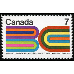 canada stamp 552iii british columbia centennial 7 1971