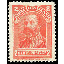 newfoundland stamp 82 king edward vii 2 1898 m xf 001