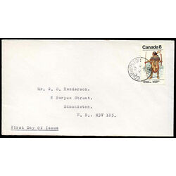 canada stamp 576 kutchin ceremonial costume 8 1975 fdc 001